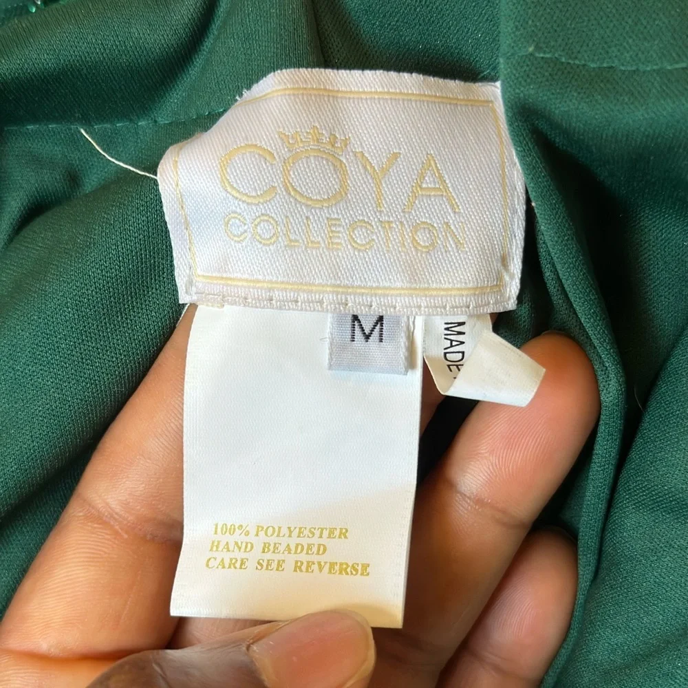 Elegant Green Evening Gown  Size M - Picture 6 of 13